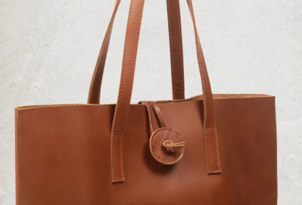 Handmade Leather handbag shoulder bag tote for women leather shopper bag
