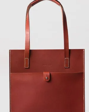 Handmade Leather handbag shoulder tote bag red for women leather shopper bag