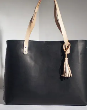 Handmade Leather handbag tote purse shoulder bag for shopper bag