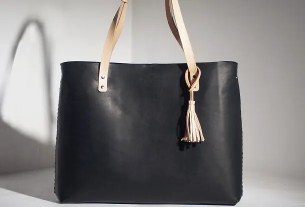 Handmade Leather handbag tote purse shoulder bag for shopper bag