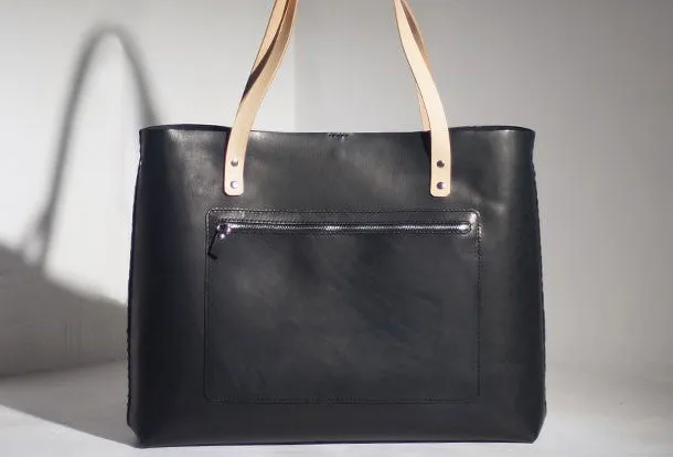 Handmade Leather handbag tote purse shoulder bag for shopper bag