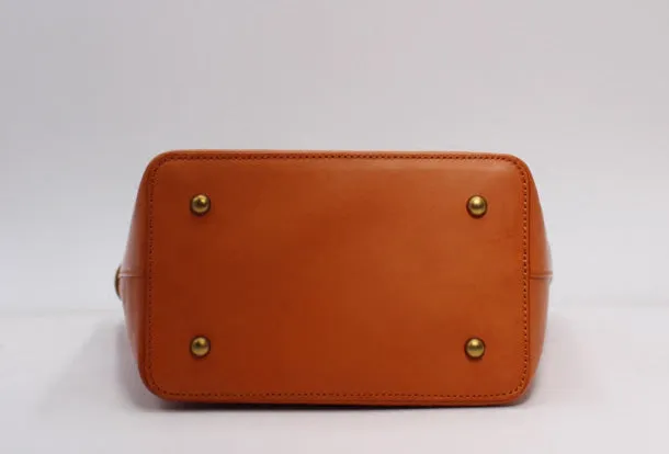 Handmade Leather Tote Purse Bucket Bag Handbag Shoulder Bag Large for Women Leather Shopper Bag