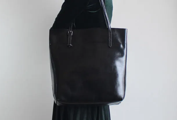 Handmade Leather Tote Purse Handbag Shoulder Bag Large for Women Leather Shopper Bag