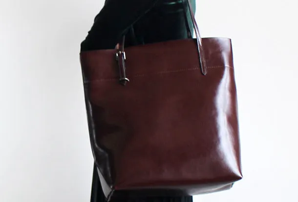 Handmade Leather Tote Purse Handbag Shoulder Bag Large for Women Leather Shopper Bag