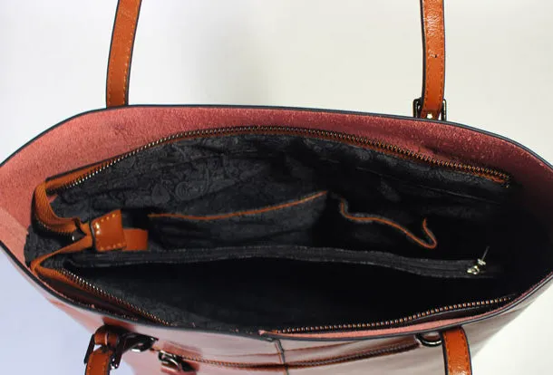 Handmade Leather Tote Purse Handbag Shoulder Bag Large for Women Leather Shopper Bag