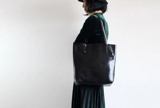 Handmade Leather Tote Purse Handbag Shoulder Bag Large for Women Leather Shopper Bag