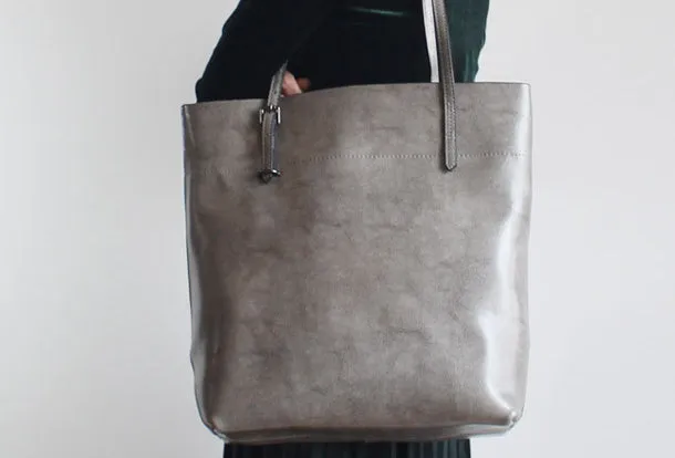 Handmade Leather Tote Purse Handbag Shoulder Bag Large for Women Leather Shopper Bag