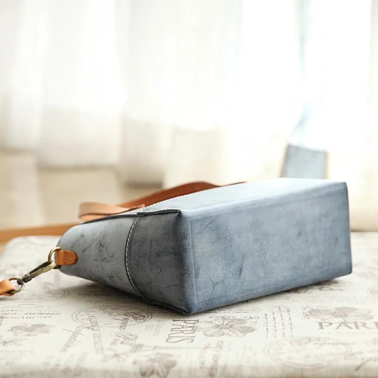 Handmade Womens Leather Handbag Tote Purse Tote Cute Shopper Side Tote Bag for Men