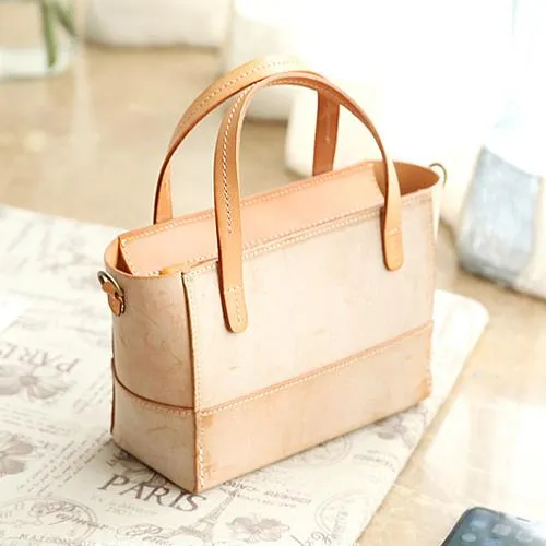 Handmade Womens Leather Handbag Tote Purse Tote Cute Shopper Side Tote Bag for Men