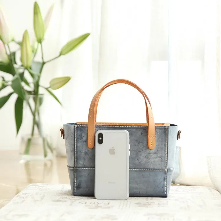 Handmade Womens Leather Handbag Tote Purse Tote Cute Shopper Side Tote Bag for Men