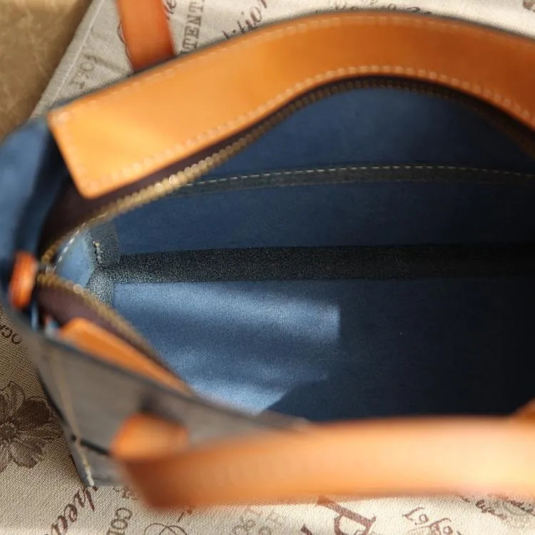Handmade Womens Leather Handbag Tote Purse Tote Cute Shopper Side Tote Bag for Men