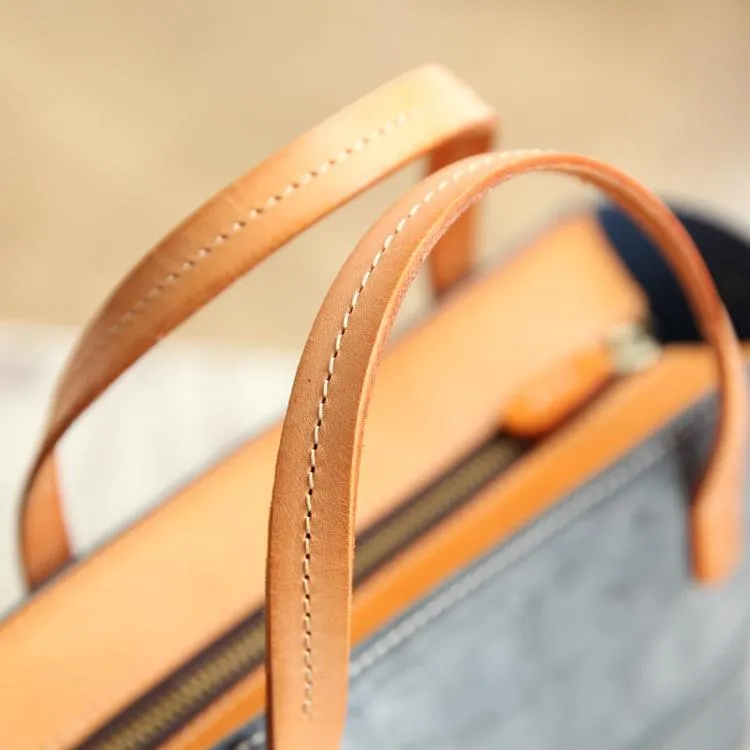 Handmade Womens Leather Handbag Tote Purse Tote Cute Shopper Side Tote Bag for Men