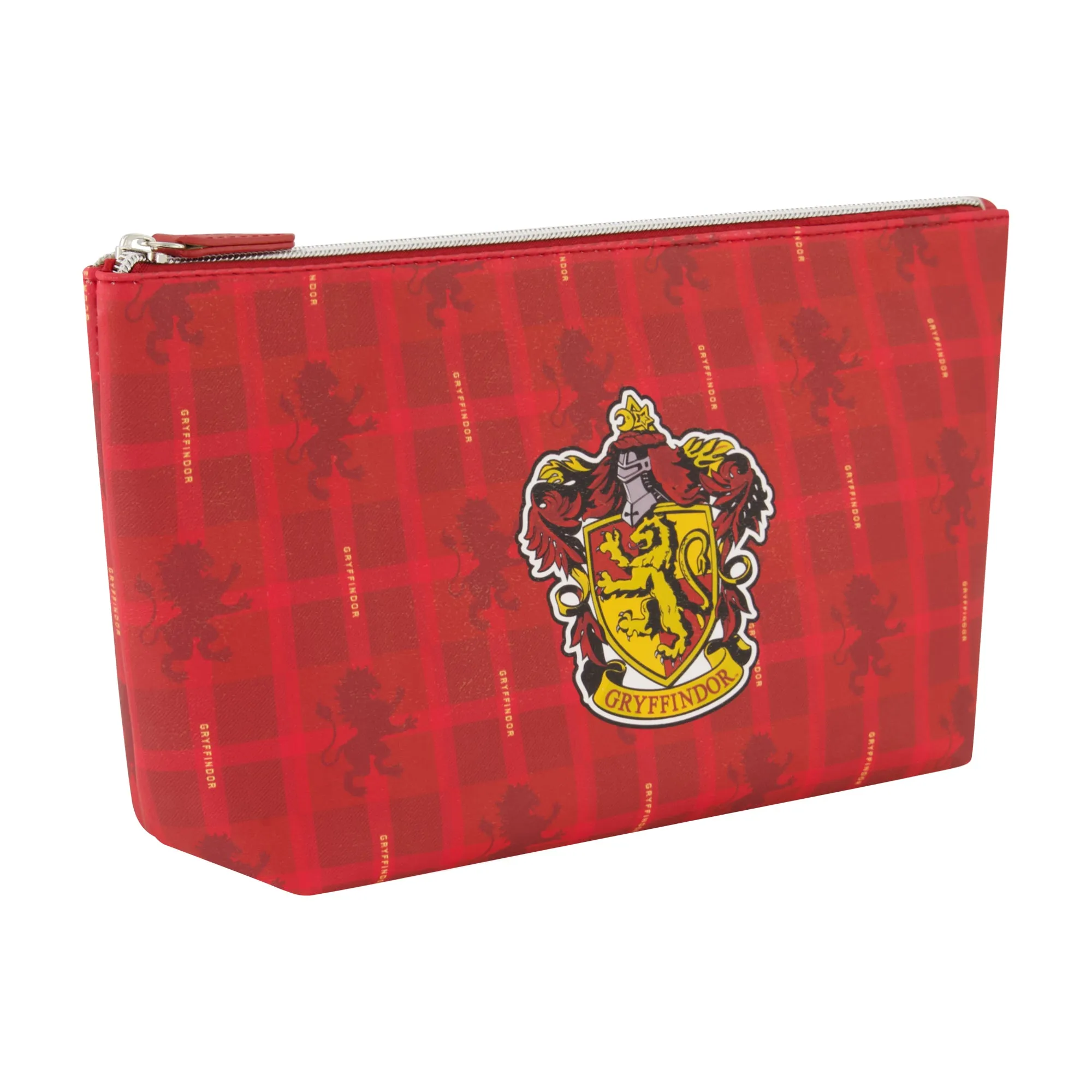 Harry Potter Gryffindor Plaid Trapezoid Cosmetic Travel Bag
