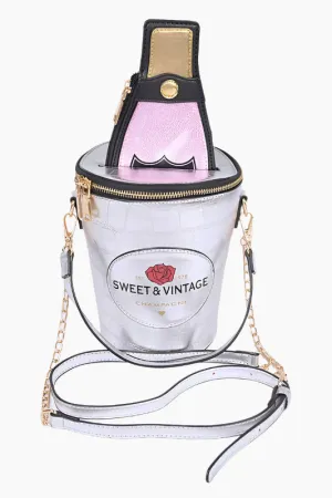 Iconic Champagne Bottle Cooler Crossbody Bag