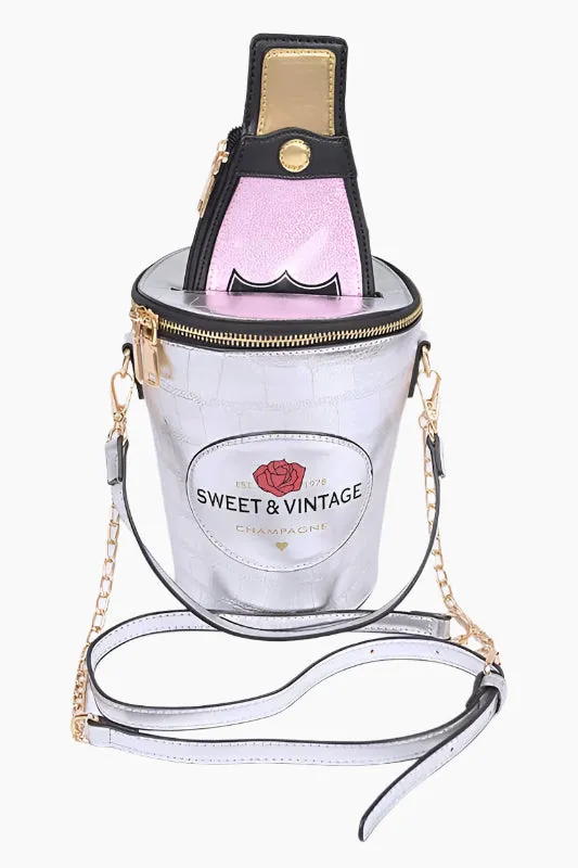Iconic Champagne Bottle Cooler Crossbody Bag