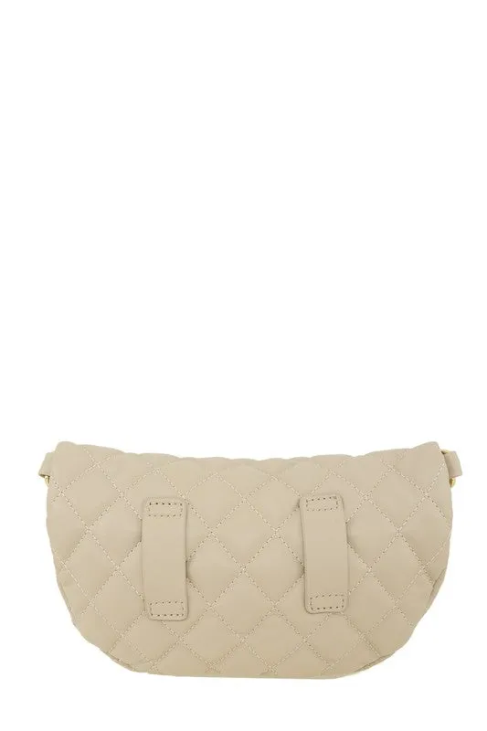 Jenny Faux Leather Quilted Belt Bag