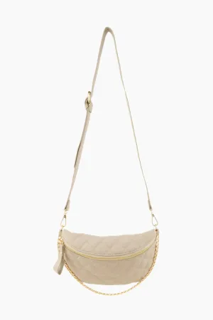 Jenny Faux Leather Quilted Belt Bag