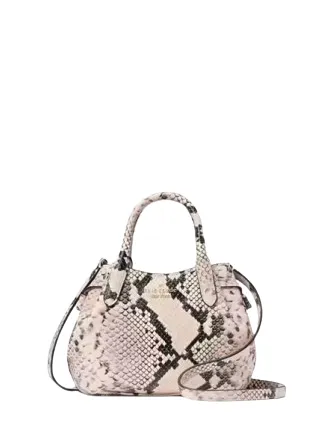 Kate Spade New York Dumpling Snake Embossed Mini Satchel
