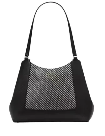 Kate Spade New York Lena Straw Triple Compartment Shoulder