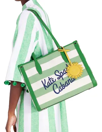 Kate Spade New York Market Cabana Canvas Medium Tote