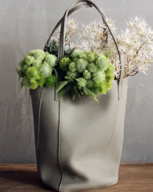 LEATHER Large WOMENs Bucket Tote Bag Work Tote Purses FOR WOMEN