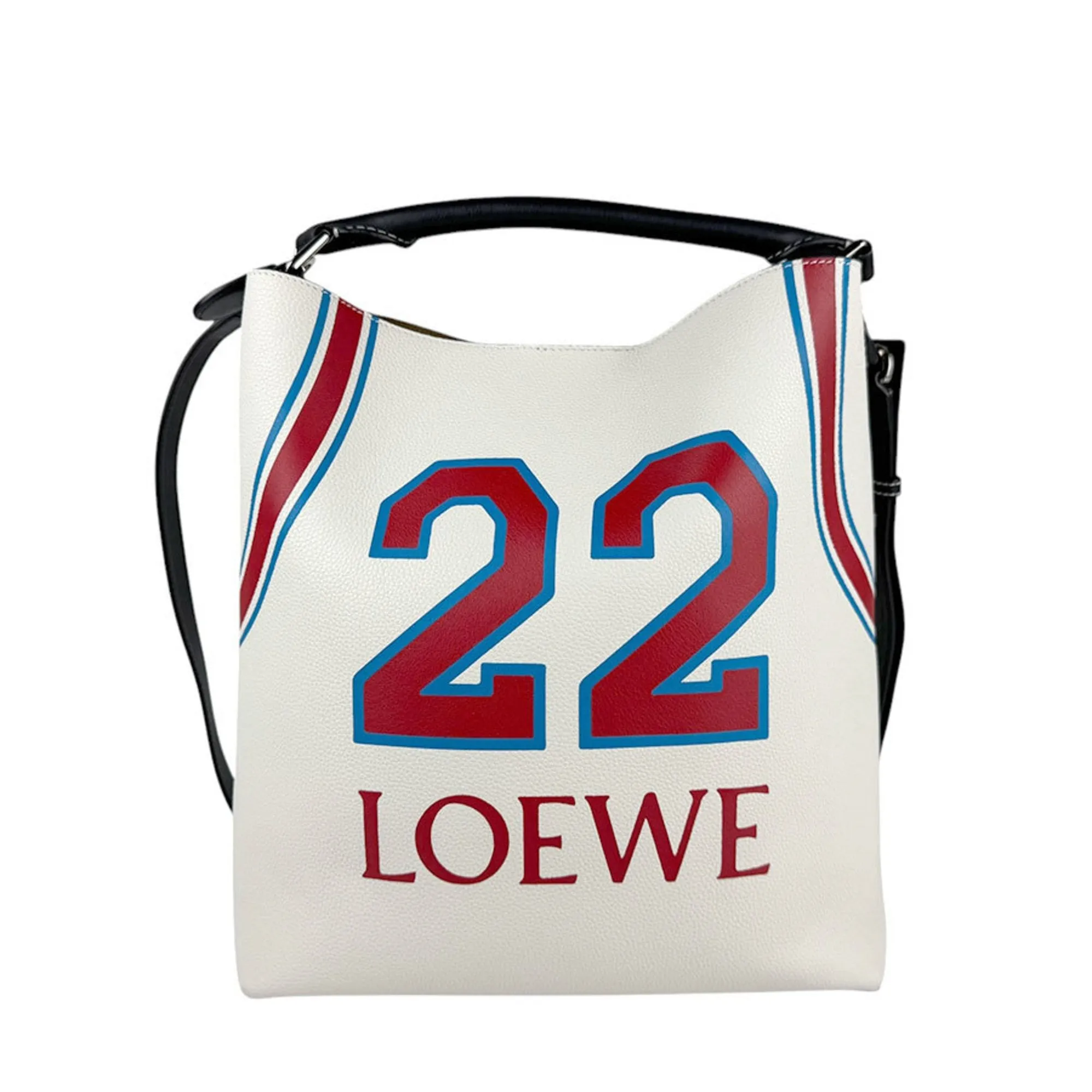 Loewe blue Off- Color Leather Handbag Shoulder Bag (Pre-Owned)