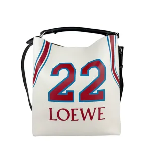 Loewe blue Off- Color Leather Handbag Shoulder Bag (Pre-Owned)