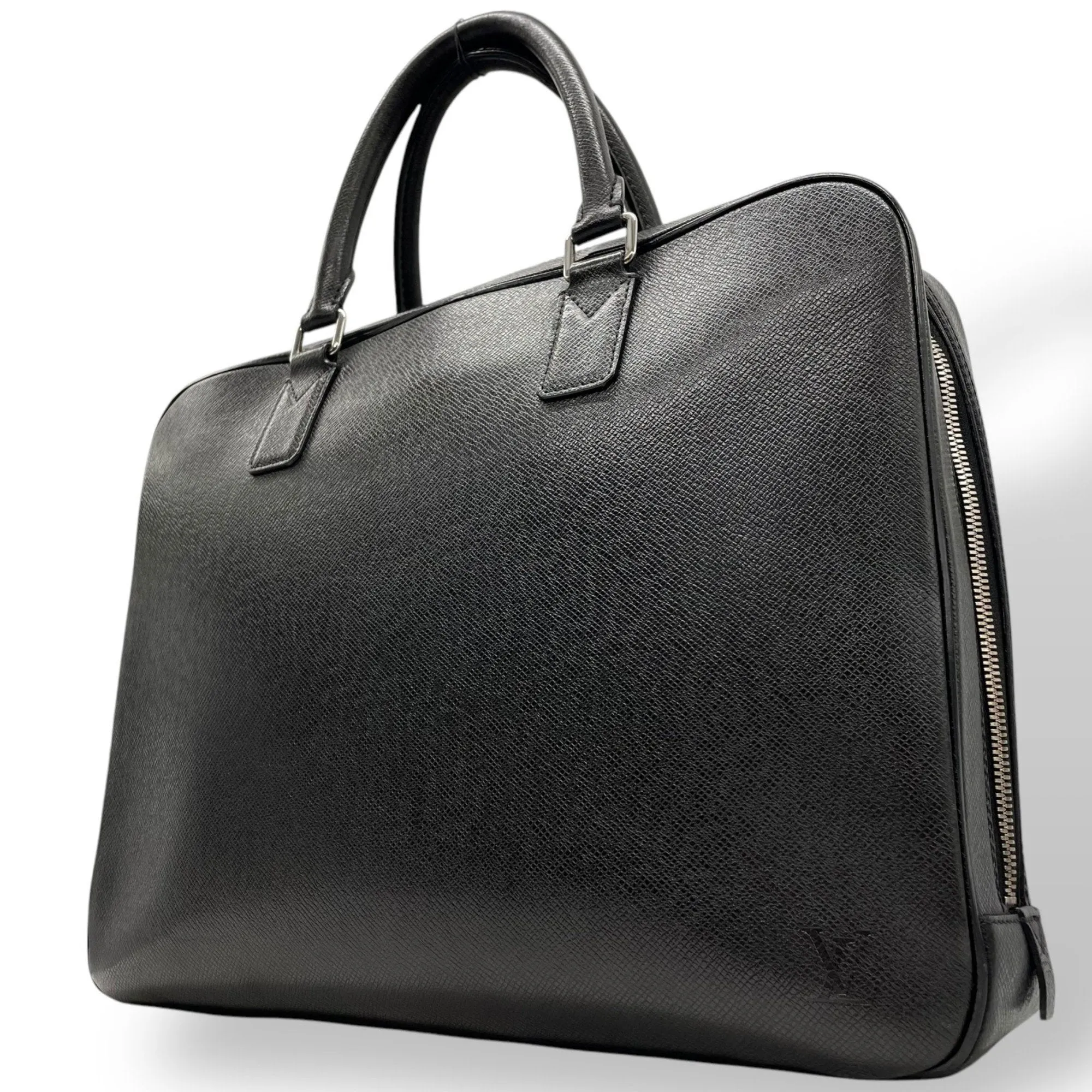 Louis Vuitton Ardoise Noir Leather Tote Bag (Pre-Owned)