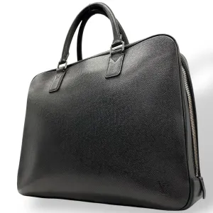 Louis Vuitton Ardoise Noir Leather Tote Bag (Pre-Owned)