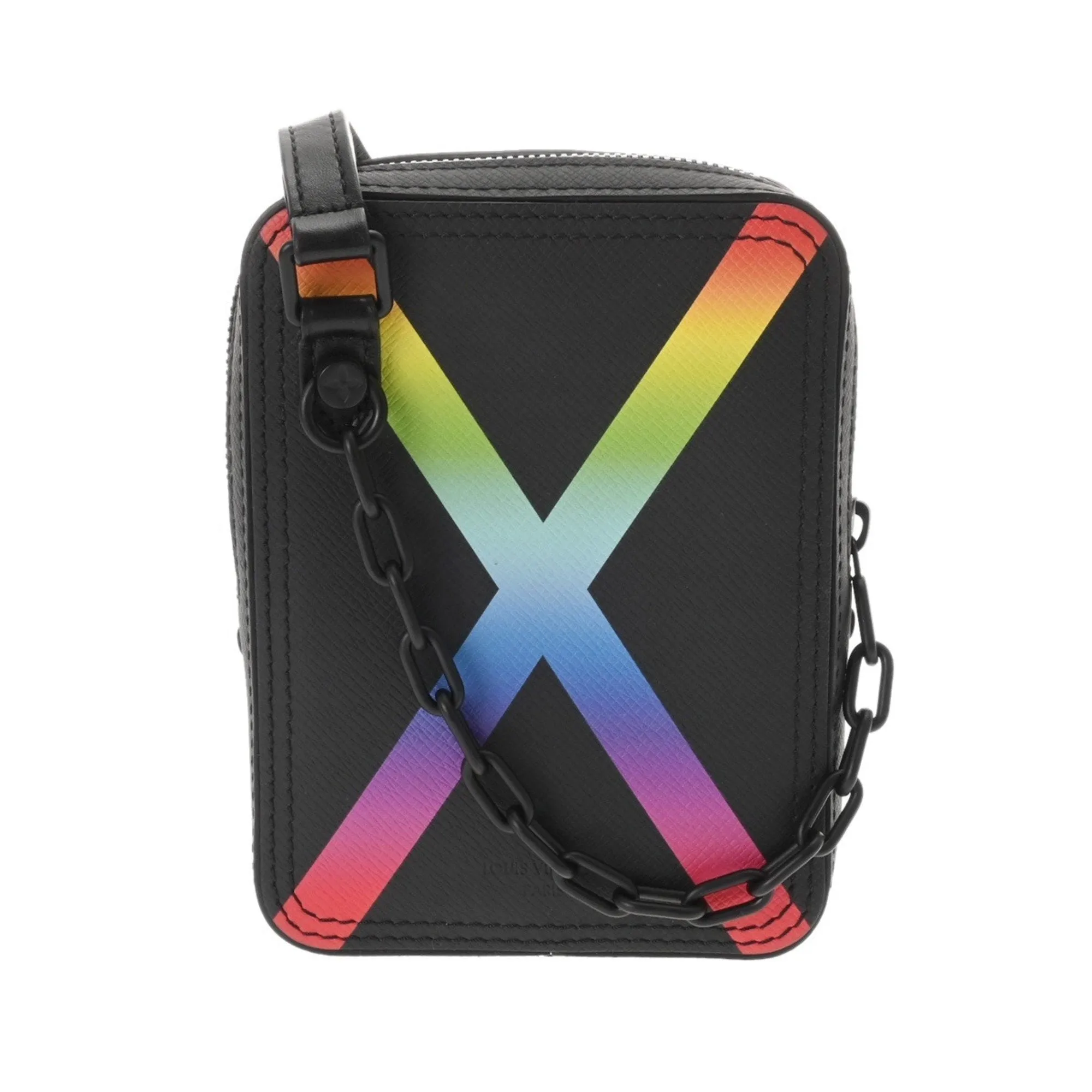 Louis Vuitton Aurora Noir Leather Shoulder Bag (Pre-Owned)