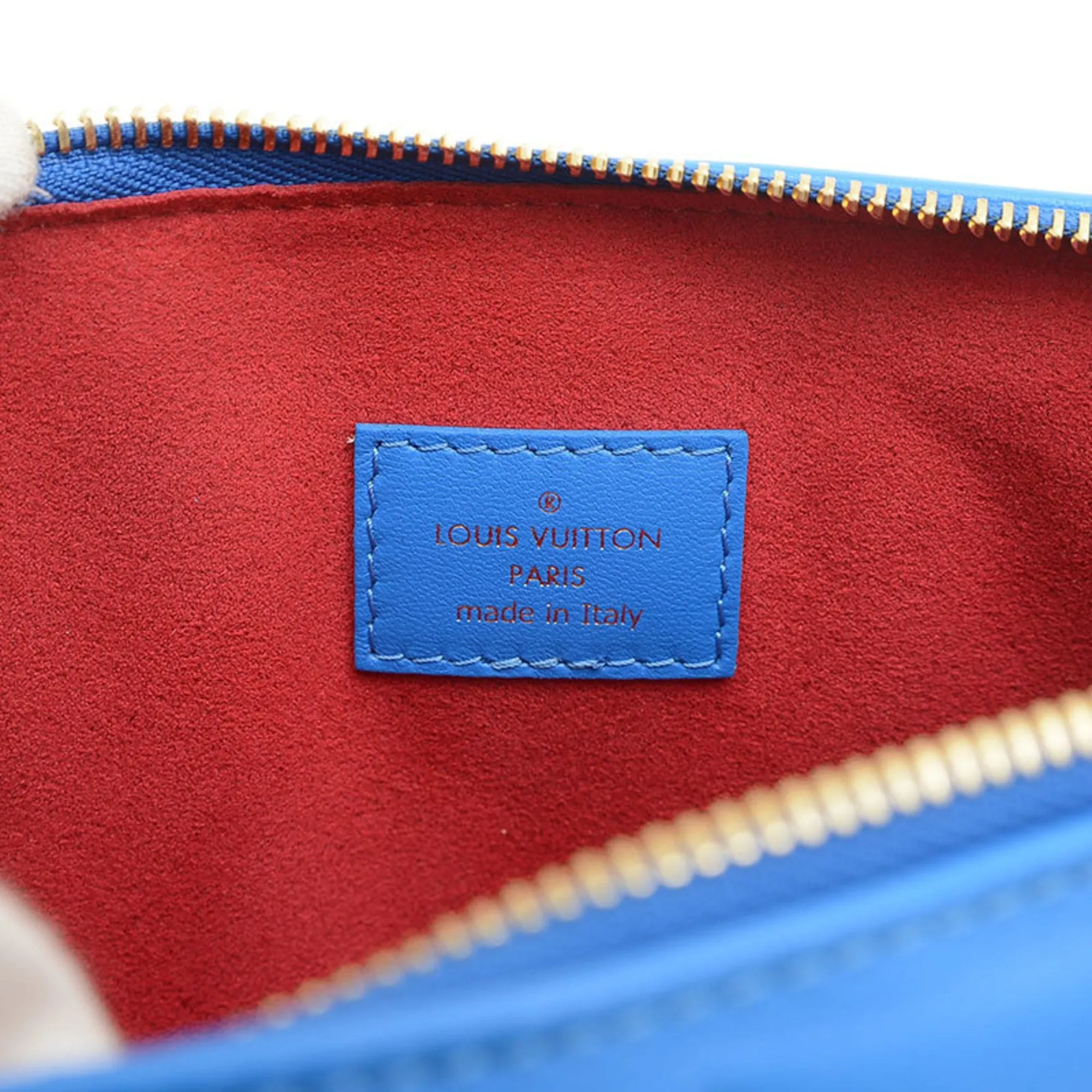Louis Vuitton blue Color Leather Shoulder Bag (Pre-Owned)