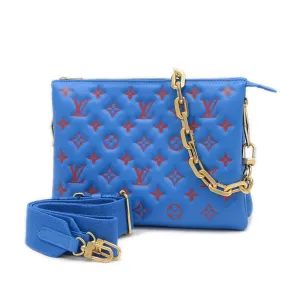 Louis Vuitton blue Color Leather Shoulder Bag (Pre-Owned)
