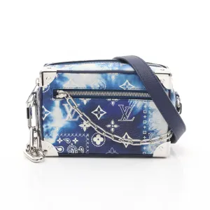 Louis Vuitton blue Navy Coated Canvas Pvc Leather Monogram Shoulder Bag (Pre-Owned)