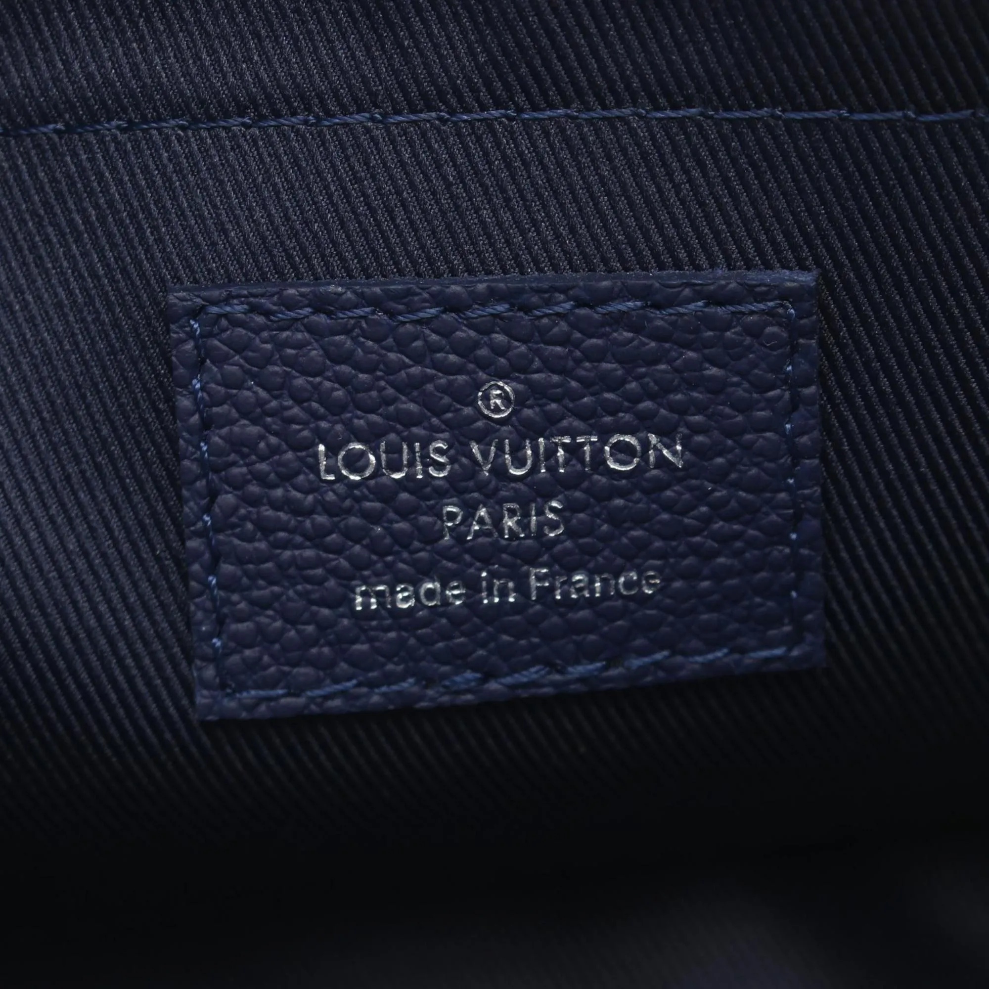 Louis Vuitton blue Navy Coated Canvas Pvc Leather Monogram Shoulder Bag (Pre-Owned)