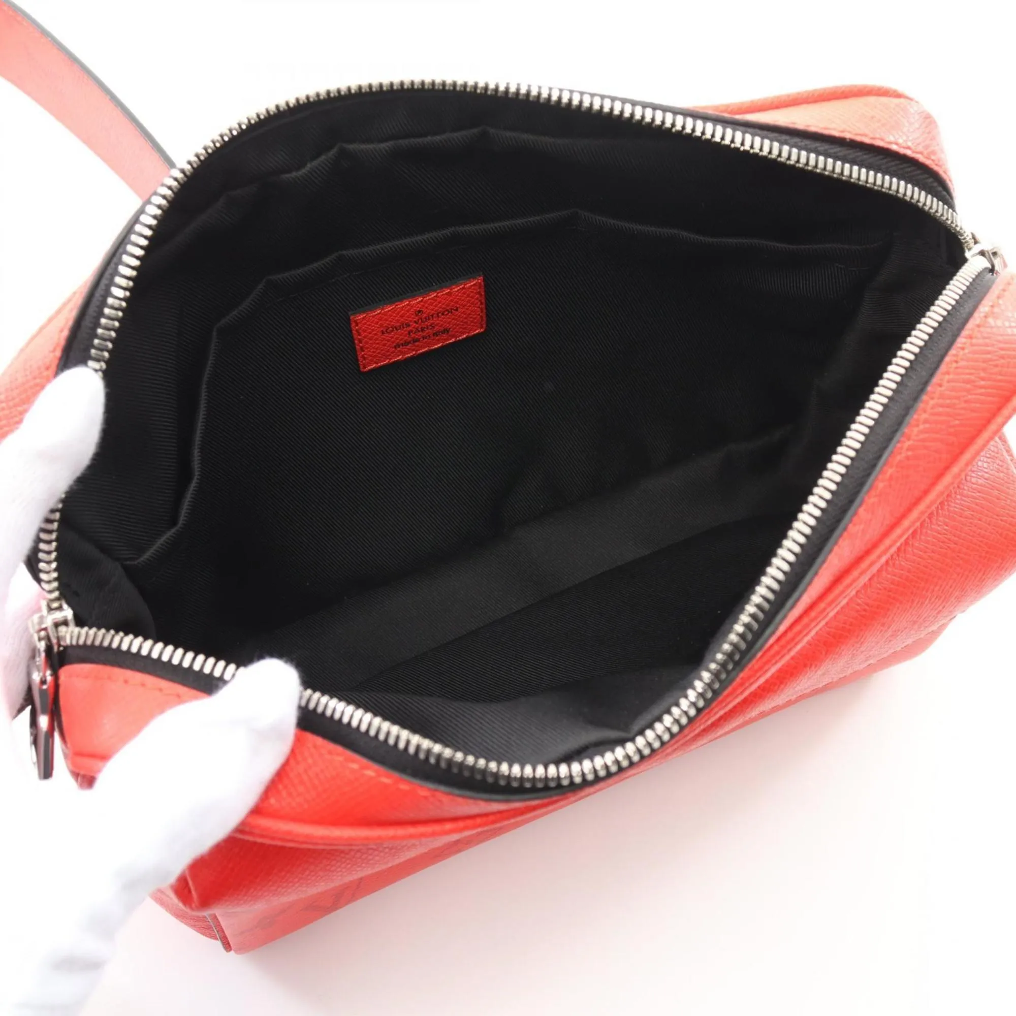 Louis Vuitton Color Rouge Pvc Coated Canvas Leather Shoulder Bag (Pre-Owned)