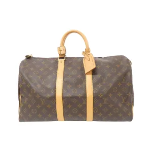 Louis Vuitton Keepall 45 Canvas Travel Bag (Pre-Owned)