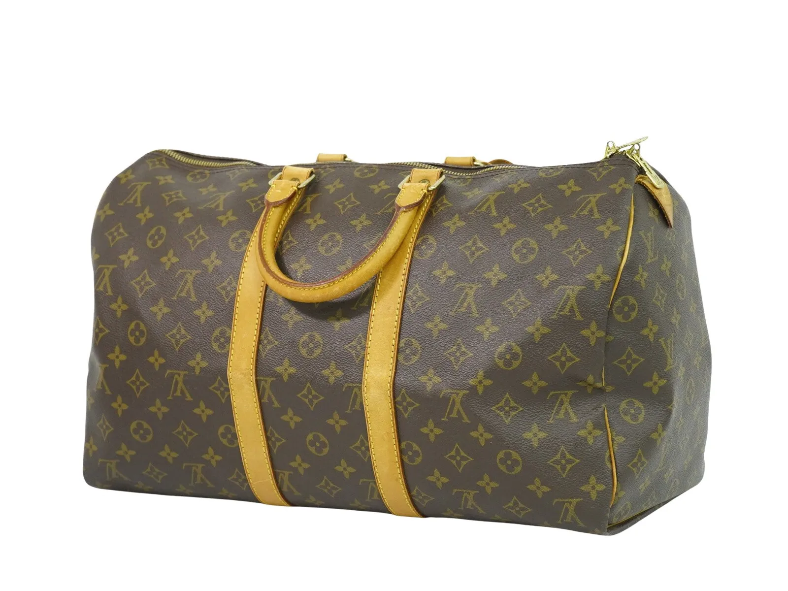 Louis Vuitton Keepall 45 Canvas Travel Bag (Pre-Owned)