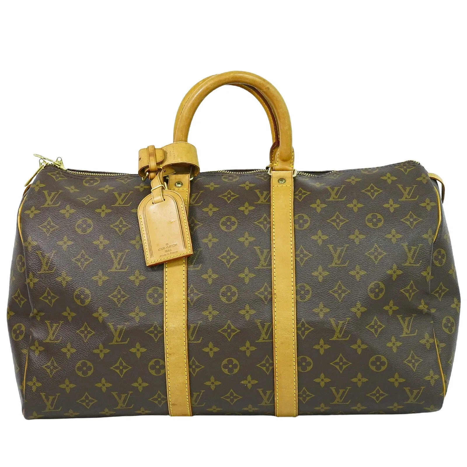 Louis Vuitton Keepall 45 Canvas Travel Bag (Pre-Owned)