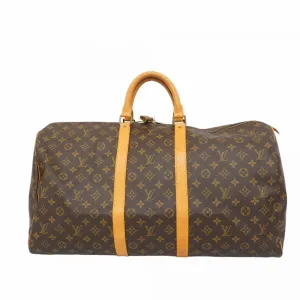 Louis Vuitton Keepall 45 Canvas Travel Bag (Pre-Owned)