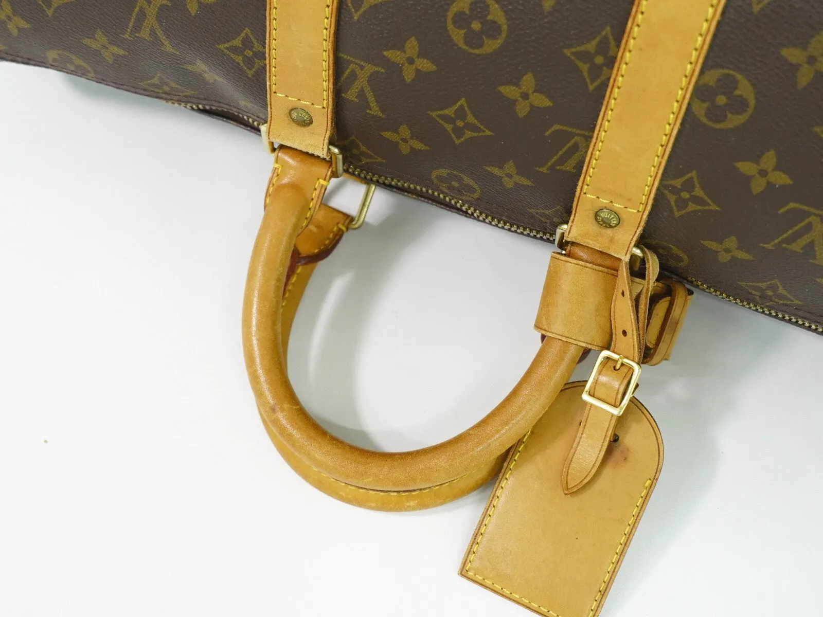 Louis Vuitton Keepall 45 Canvas Travel Bag (Pre-Owned)
