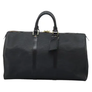 Louis Vuitton Keepall 45 Leather Travel Bag (Pre-Owned)