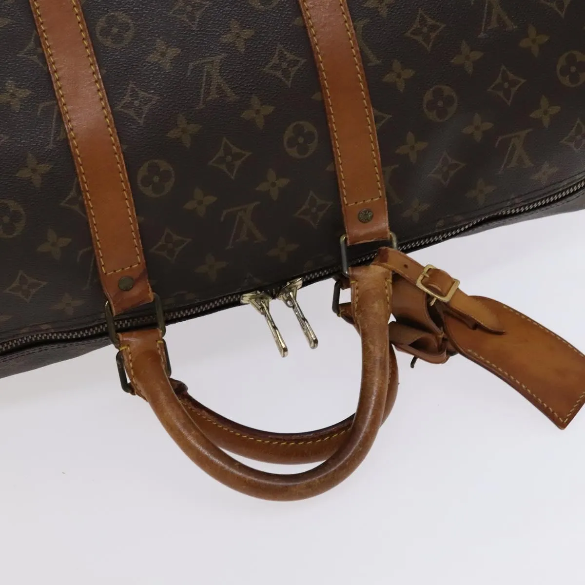 Louis Vuitton Keepall 55 Canvas Travel Bag (Pre-Owned)