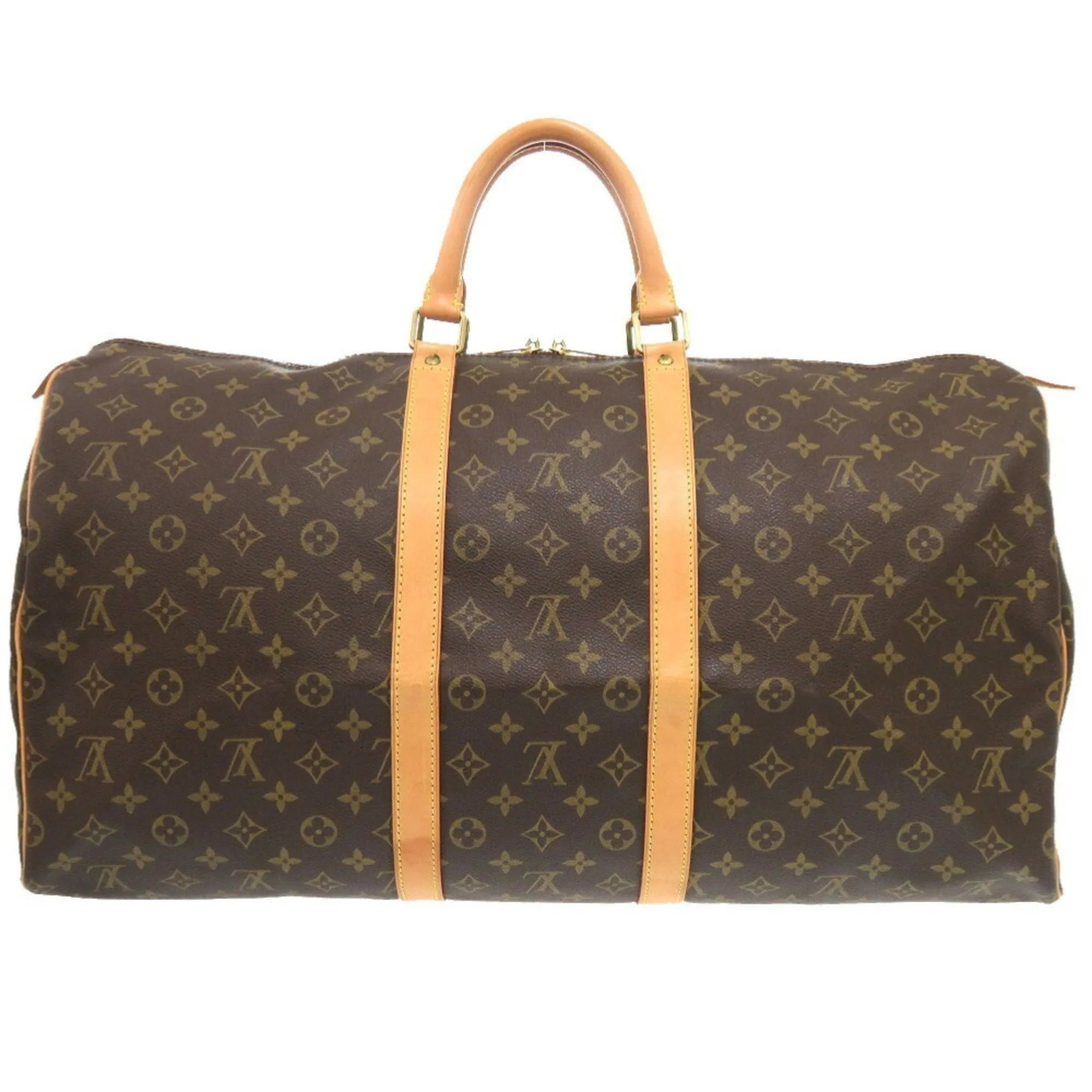 Louis Vuitton Keepall 55 Canvas Travel Bag (Pre-Owned)