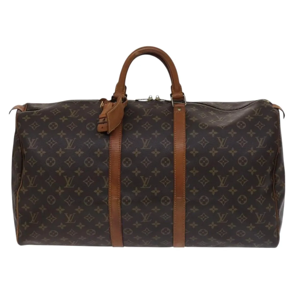 Louis Vuitton Keepall 55 Canvas Travel Bag (Pre-Owned)