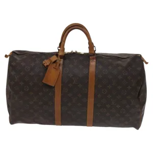 Louis Vuitton Keepall 55 Canvas Travel Bag (Pre-Owned)