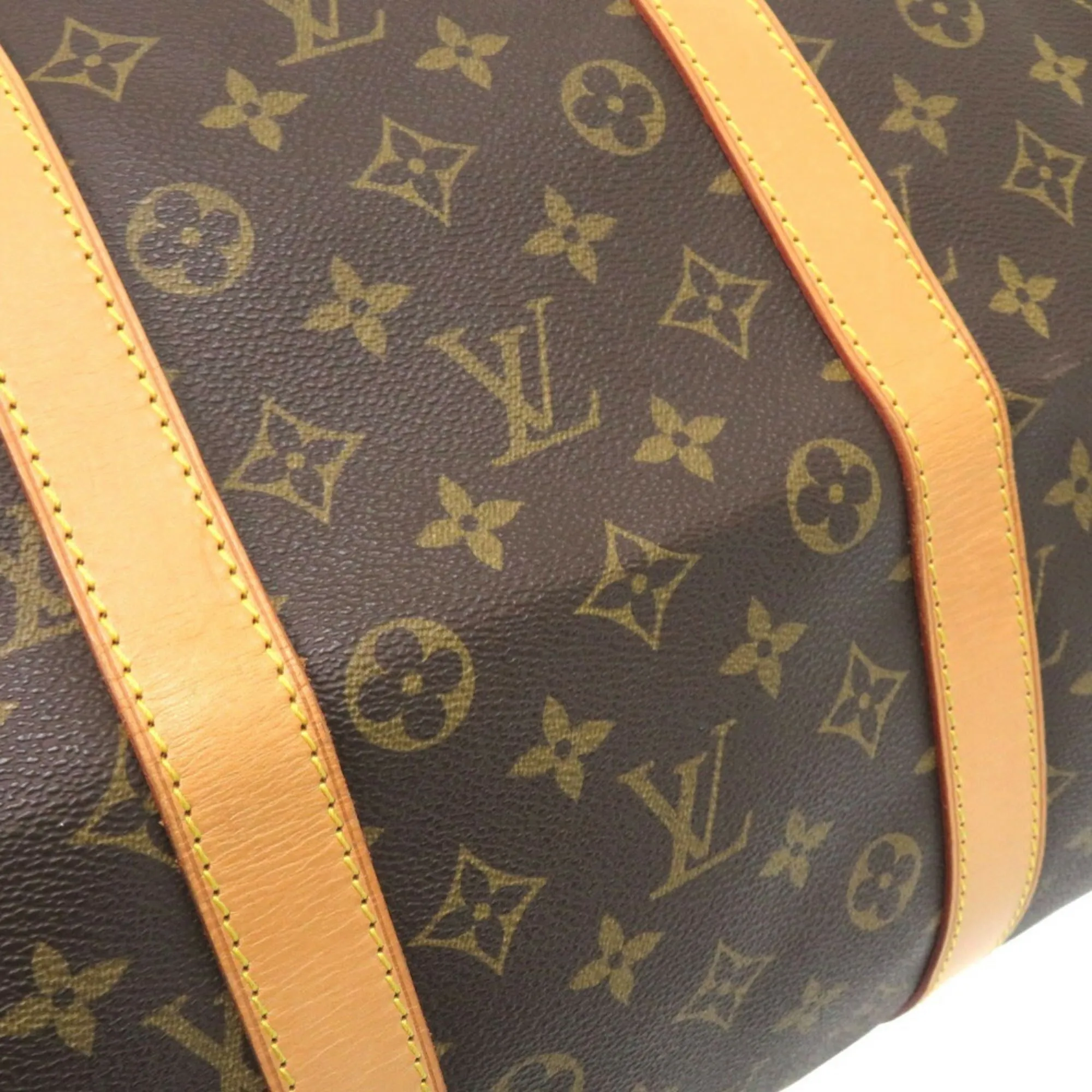 Louis Vuitton Keepall 55 Canvas Travel Bag (Pre-Owned)