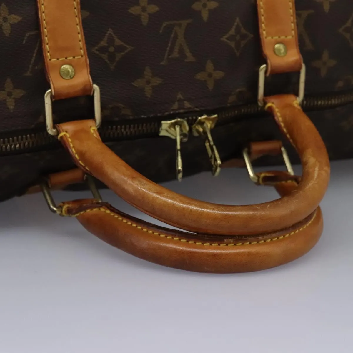 Louis Vuitton Keepall 55 Canvas Travel Bag (Pre-Owned)