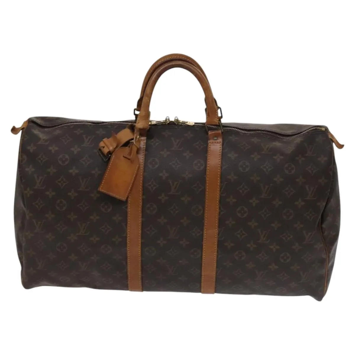 Louis Vuitton Keepall 55 Canvas Travel Bag (Pre-Owned)