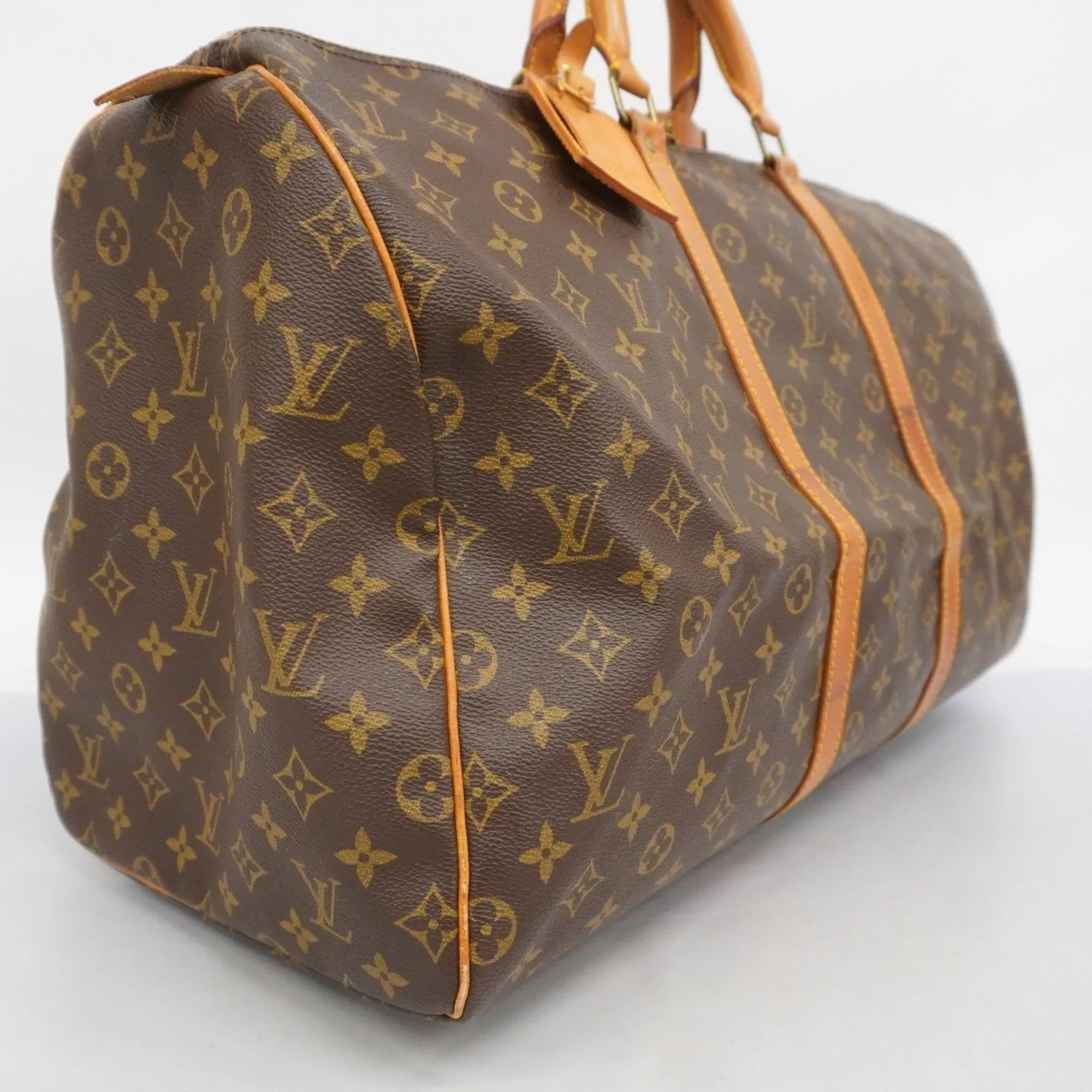 Louis Vuitton Keepall 55 Canvas Travel Bag (Pre-Owned)