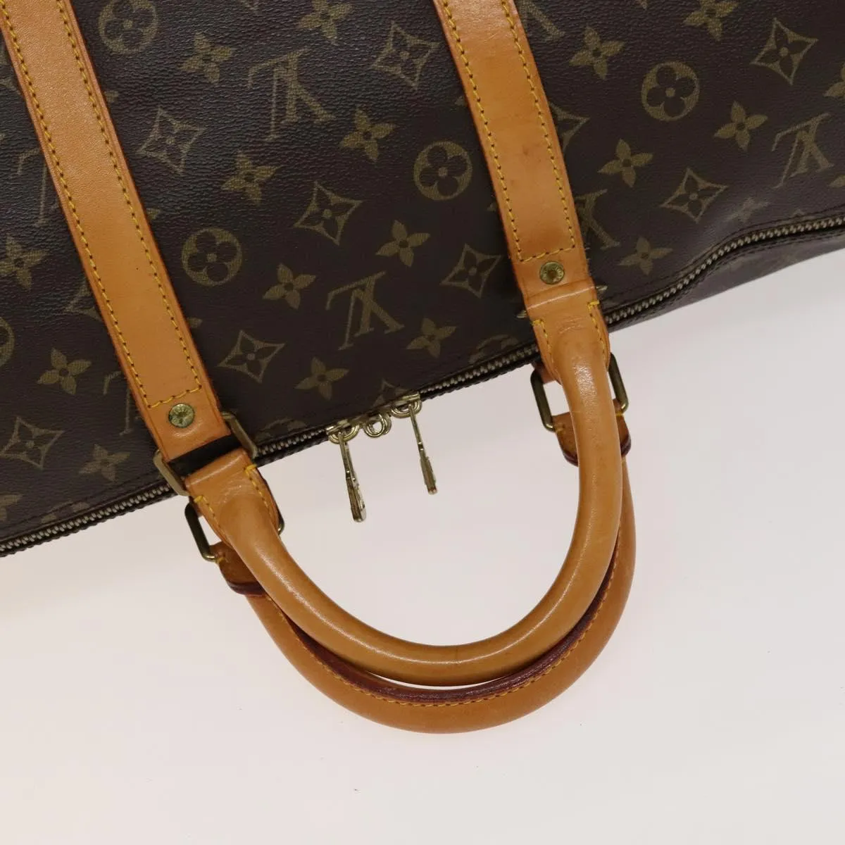 Louis Vuitton Keepall 55 Canvas Travel Bag (Pre-Owned)
